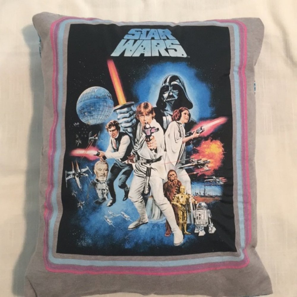Upcycled Vintage Star Wars Tee - Pillow
